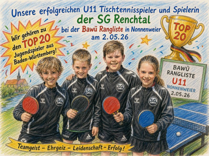 Baden-Württembergische Ranglisten am 02.05.2026 in Nonnenweier
